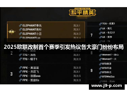 2025欧联改制首个赛季引发热议各大豪门纷纷布局 2025欧联改制首个赛季引发热议各大豪门纷纷布局